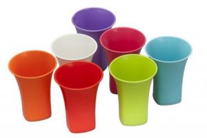 گلدان پلاستیکی رنگی خانگی